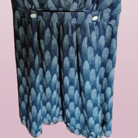 I Heart Ronson Ruffled V Neck Dress Size M - Picture 2 of 5